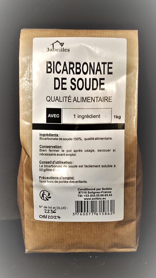 Bicarbonate de soude alimentaire 1 kg